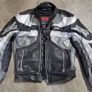 Spyke Italian leather motorcycle jacket